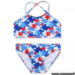 Girls Swimwear Two Piece Swimsuits Kids Bikini Sets Surf Beach Bathing Suits New Arrival Ocean Blue B07D9JDMDP